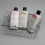 Three natural shower gels in shopping basket